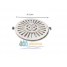 Reja redonda de alcantarilla ABS con tornillos inox . 2"